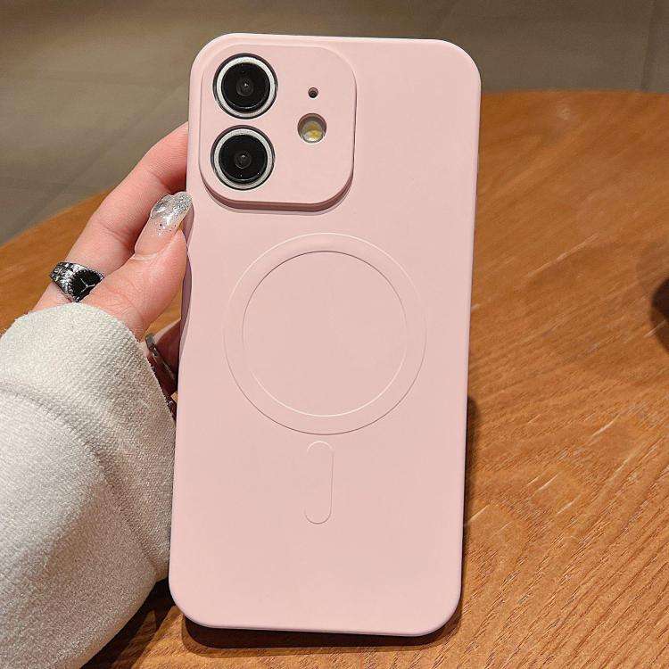 Solid Color Liquid Silicone MagSafe Magnetic Phone Case, For iPhone 11, For iPhone 11 Pro