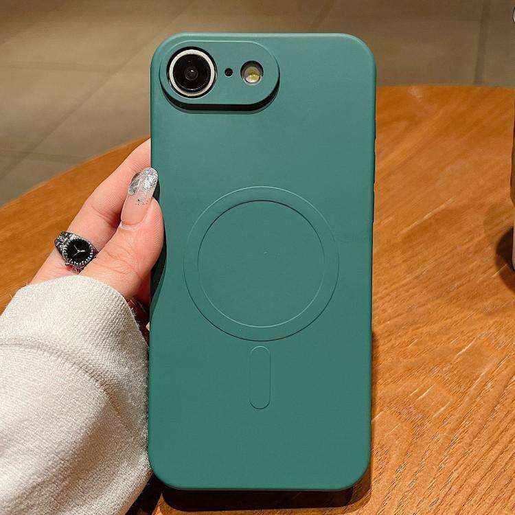 Solid Color Liquid Silicone MagSafe Magnetic Phone Case, For iPhone 17e / 16e, For iPhone 17 Pro ...