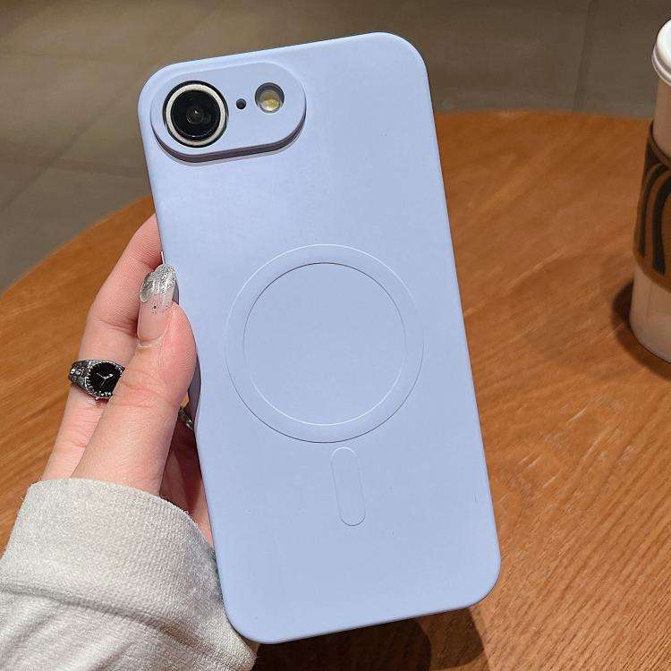 Solid Color Liquid Silicone MagSafe Magnetic Phone Case, For iPhone 17e / 16e, For iPhone 17 Pro ...