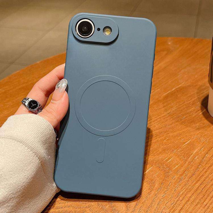 Solid Color Liquid Silicone MagSafe Magnetic Phone Case, For iPhone 17e / 16e, For iPhone 17 Pro ...