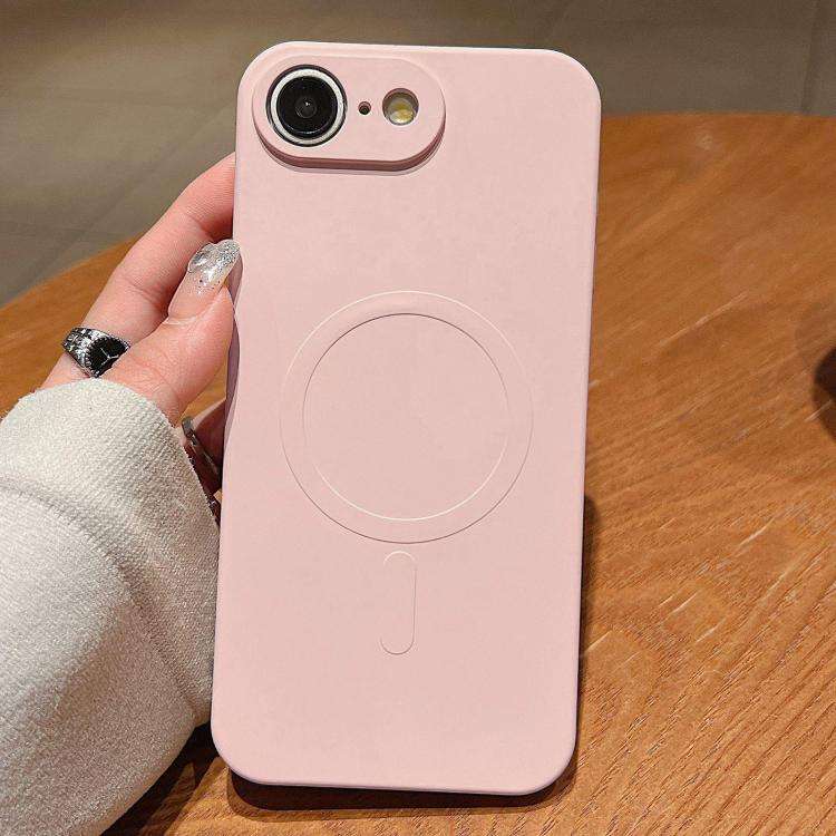 Solid Color Liquid Silicone MagSafe Magnetic Phone Case, For iPhone 17e / 16e, For iPhone 17 Pro ...