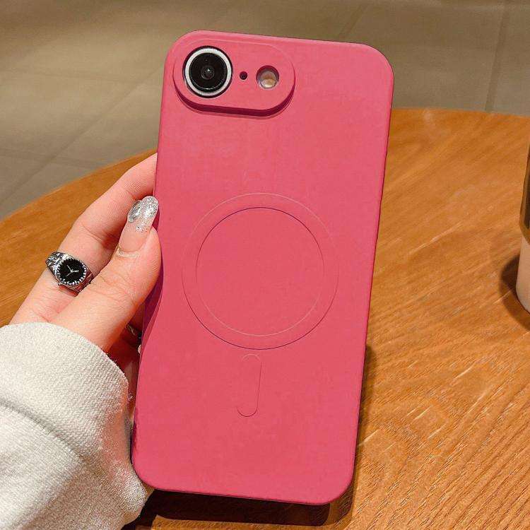 Solid Color Liquid Silicone MagSafe Magnetic Phone Case, For iPhone 17e / 16e, For iPhone 17 Pro ...
