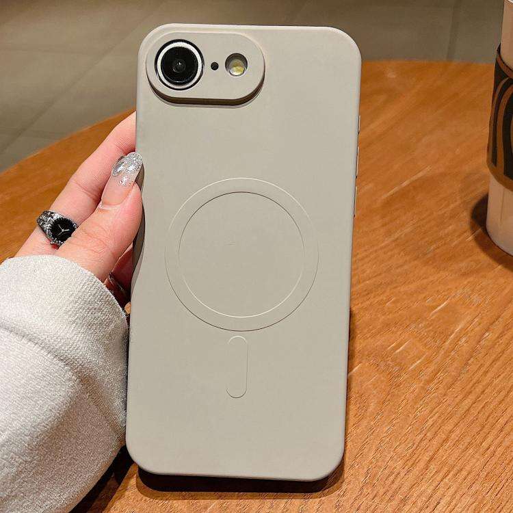 Solid Color Liquid Silicone MagSafe Magnetic Phone Case, For iPhone 17e / 16e, For iPhone 17 Pro ...