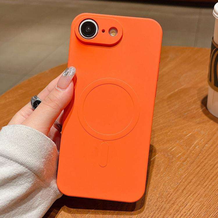 Solid Color Liquid Silicone MagSafe Magnetic Phone Case, For iPhone 17e / 16e, For iPhone 17 Pro ...