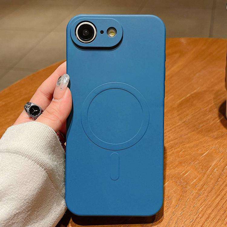 Solid Color Liquid Silicone MagSafe Magnetic Phone Case, For iPhone 17e / 16e, For iPhone 17 Pro ...