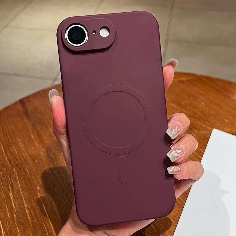 Solid Color Liquid Silicone MagSafe Magnetic Phone Case, For iPhone 17e / 16e, For iPhone 17 Pro ...