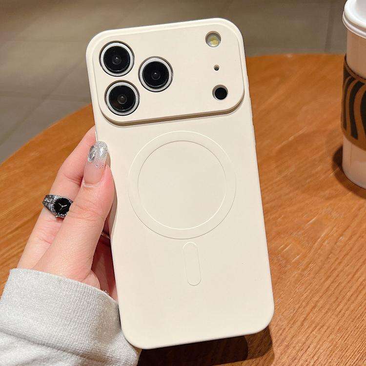 Solid Color Liquid Silicone MagSafe Magnetic Phone Case, For iPhone 17e / 16e, For iPhone 17 Pro ...
