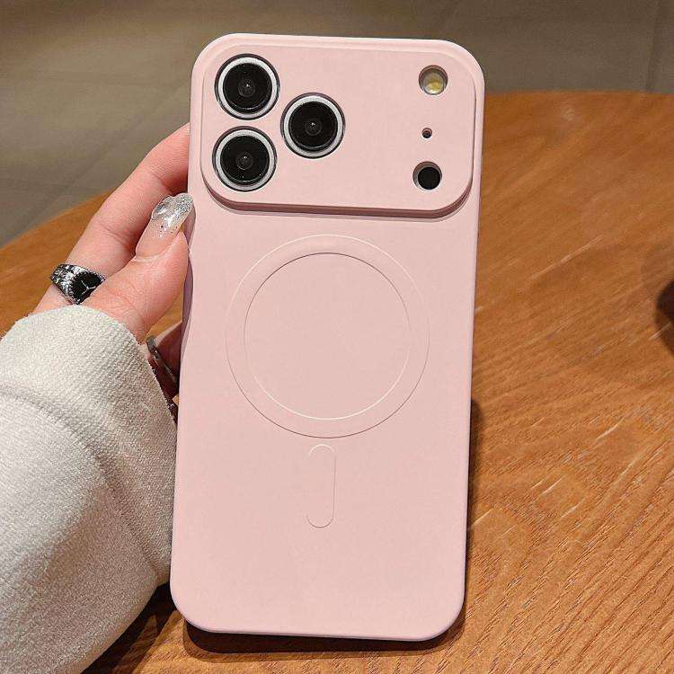 Solid Color Liquid Silicone MagSafe Magnetic Phone Case, For iPhone 17e / 16e, For iPhone 17 Pro ...