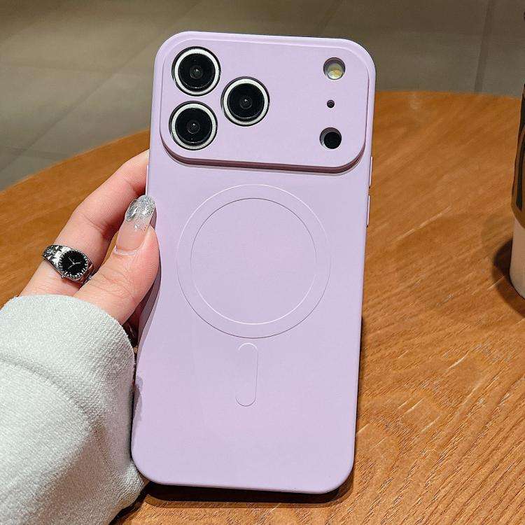 Solid Color Liquid Silicone MagSafe Magnetic Phone Case, For iPhone 17e / 16e, For iPhone 17 Pro ...