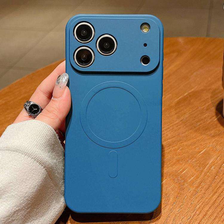 Solid Color Liquid Silicone MagSafe Magnetic Phone Case, For iPhone 17e / 16e, For iPhone 17 Pro ...