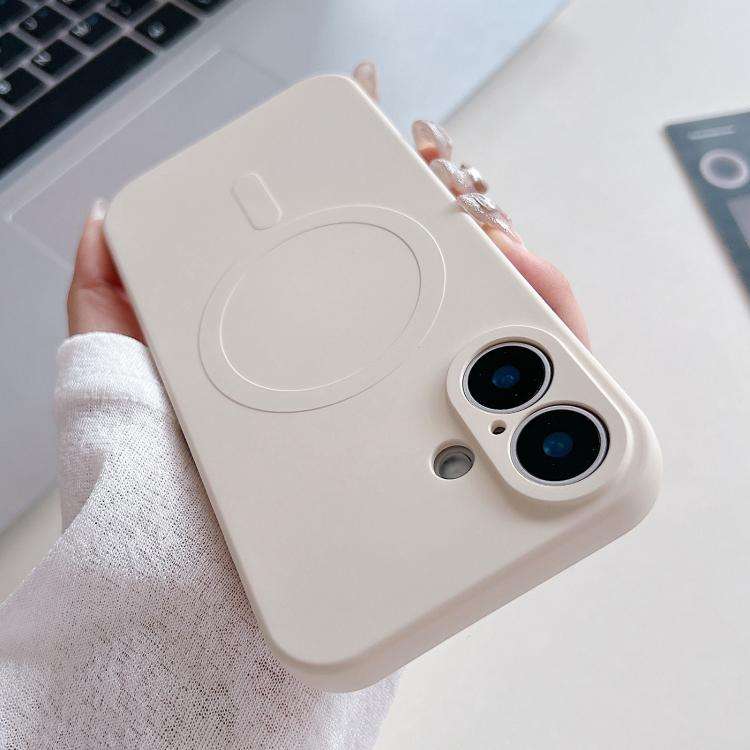 Solid Color Liquid Silicone MagSafe Magnetic Phone Case, For iPhone 17, For iPhone Air, For iPhon...
