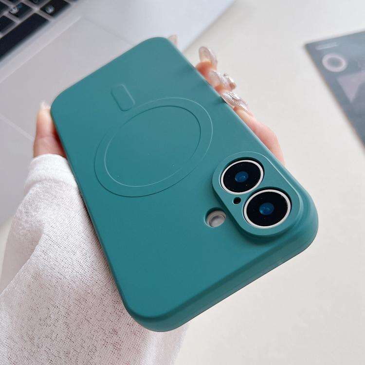 Solid Color Liquid Silicone MagSafe Magnetic Phone Case, For iPhone 17, For iPhone Air, For iPhon...