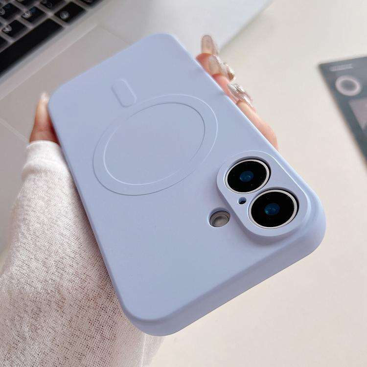 Solid Color Liquid Silicone MagSafe Magnetic Phone Case, For iPhone 17, For iPhone Air, For iPhon...