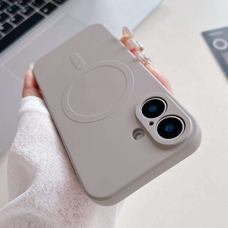 Solid Color Liquid Silicone MagSafe Magnetic Phone Case, For iPhone 17, For iPhone Air, For iPhon...