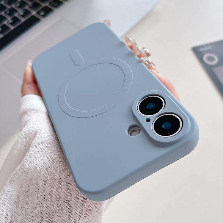 Solid Color Liquid Silicone MagSafe Magnetic Phone Case, For iPhone 17, For iPhone Air, For iPhon...