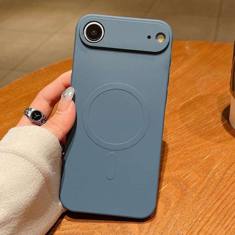 Solid Color Liquid Silicone MagSafe Magnetic Phone Case, For iPhone 17, For iPhone Air, For iPhon...