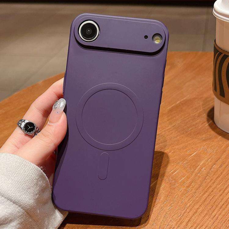 Solid Color Liquid Silicone MagSafe Magnetic Phone Case, For iPhone 17, For iPhone Air, For iPhon...