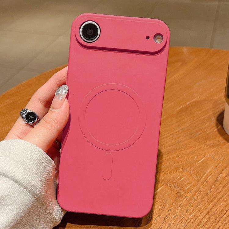 Solid Color Liquid Silicone MagSafe Magnetic Phone Case, For iPhone 17, For iPhone Air, For iPhon...