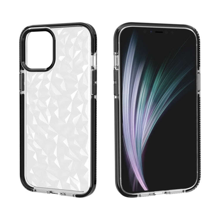 Shockproof Diamond Texture TPU Protective Case, For iPhone 12 / 12 Pro, For iPhone 12 Pro Max
