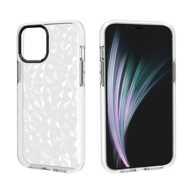 Shockproof Diamond Texture TPU Protective Case, For iPhone 12 / 12 Pro, For iPhone 12 Pro Max