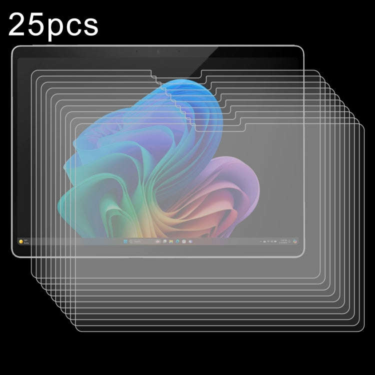 25pcs 9H 0.3mm Explosion-proof Tempered Glass Film, For Microsoft Surface Pro 12 inch 2025, For M...