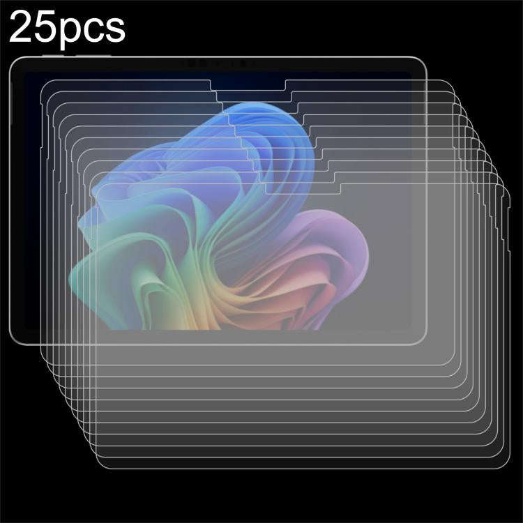 25pcs 9H 0.3mm Explosion-proof Tempered Glass Film, For Microsoft Surface Pro 12 inch 2025, For M...