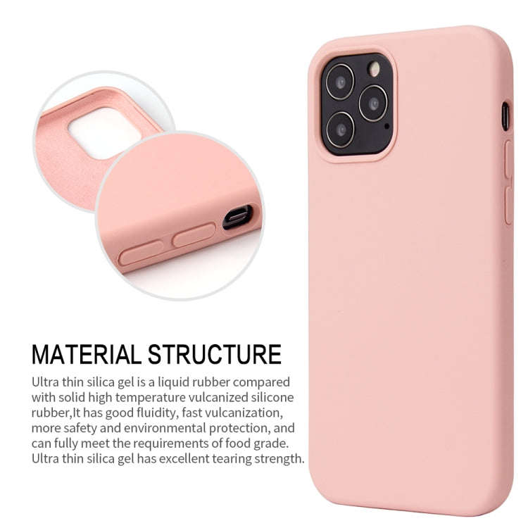 Solid Color Liquid Silicone Shockproof Protective Case, For iPhone 12 mini, For iPhone 12 / 12 Pr...
