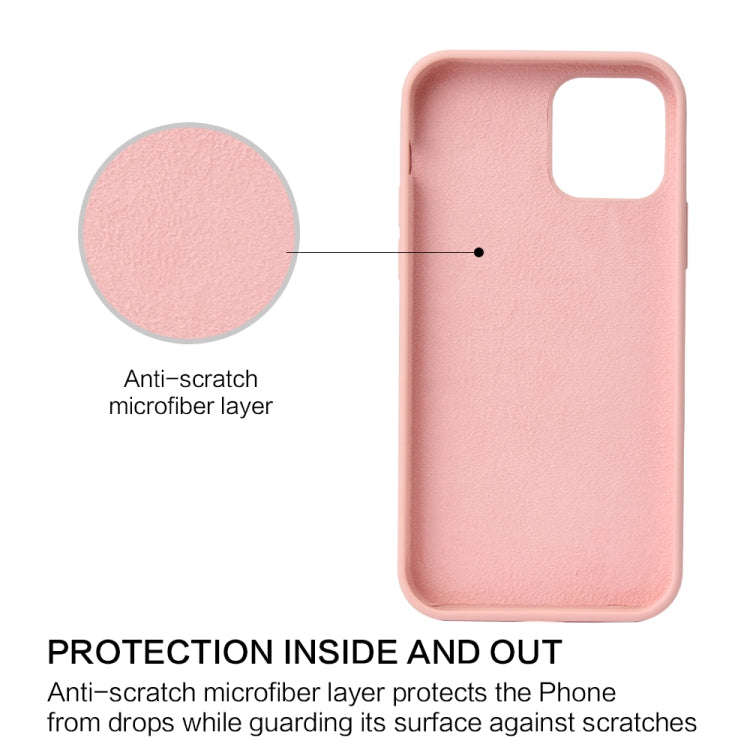 Solid Color Liquid Silicone Shockproof Protective Case, For iPhone 12 mini, For iPhone 12 / 12 Pr...