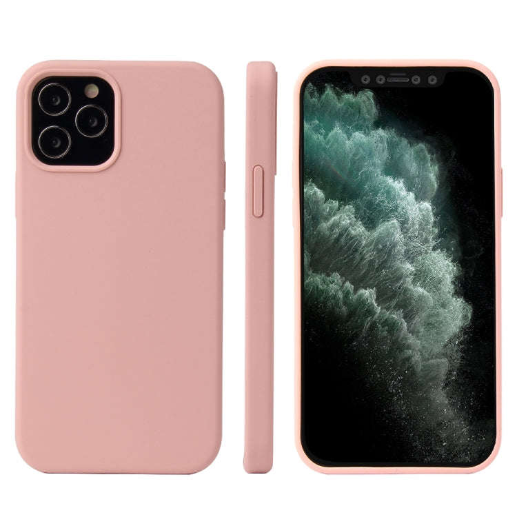 Solid Color Liquid Silicone Shockproof Protective Case, For iPhone 12 mini, For iPhone 12 / 12 Pr...