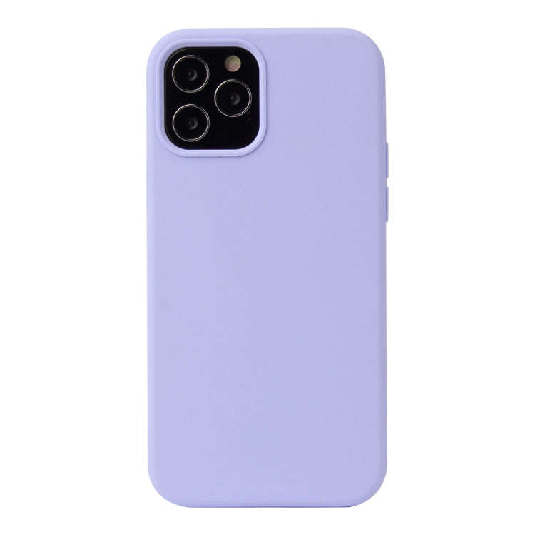 Solid Color Liquid Silicone Shockproof Protective Case, For iPhone 12 mini, For iPhone 12 / 12 Pr...