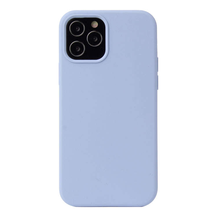 Solid Color Liquid Silicone Shockproof Protective Case, For iPhone 12 mini, For iPhone 12 / 12 Pr...