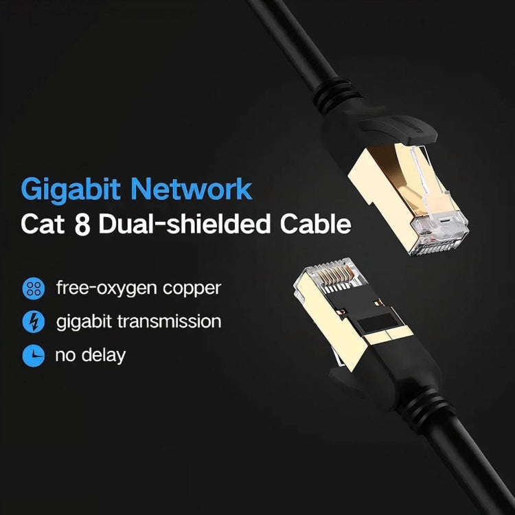 Gigabit Network Cat 8 Dual-shielded Cable, 1m, 2m, 3m, 8m, 10m, 30m