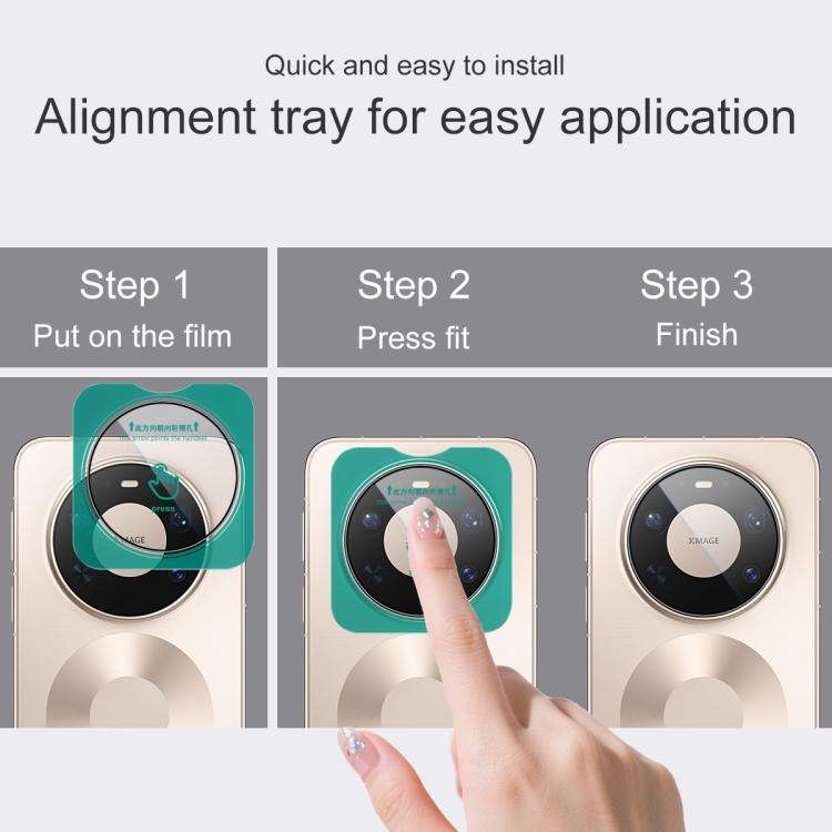 imak HD Glass Rear Camera Lens Film, Self-positioning Version, For Huawei Mate 80 Pro Max Wind 5G...