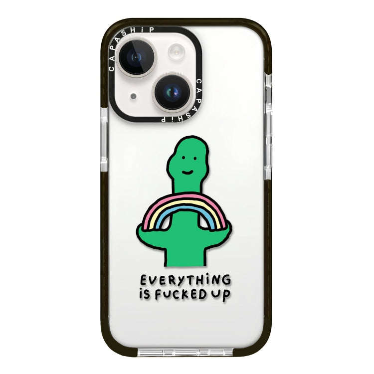 Simple Illustration Pattern Full Coverage Phone Case, For iPhone 13