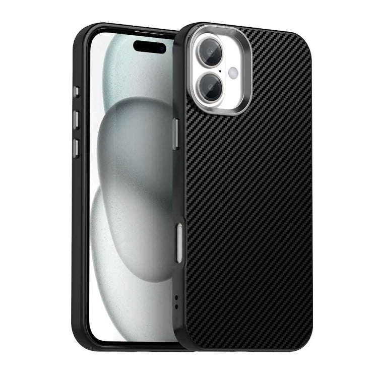 Carbon Fiber Series IMD Phone Case, For iPhone 16 Pro Max, For iPhone 16 Pro, For iPhone 16 Plus,...