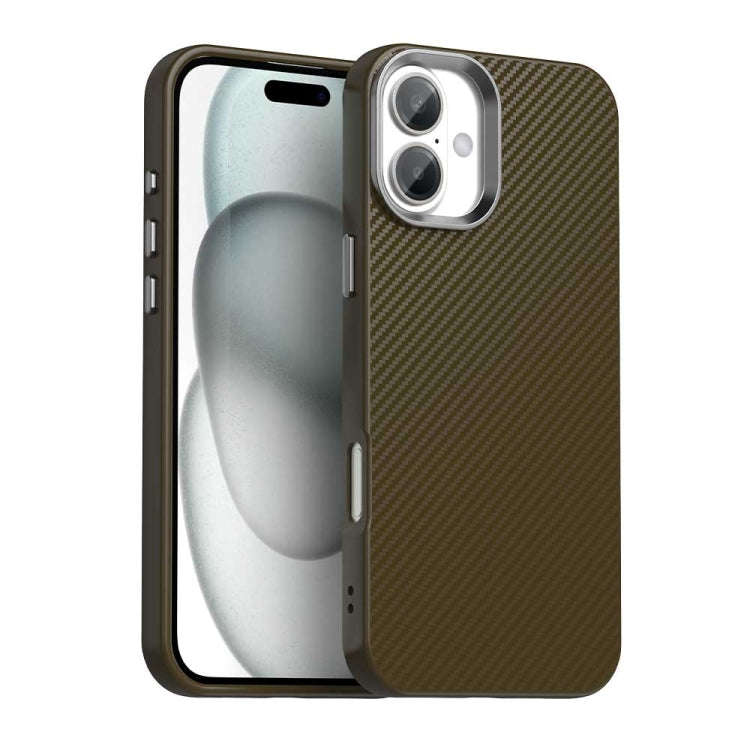 Carbon Fiber Series IMD Phone Case, For iPhone 16 Pro Max, For iPhone 16 Pro, For iPhone 16 Plus,...