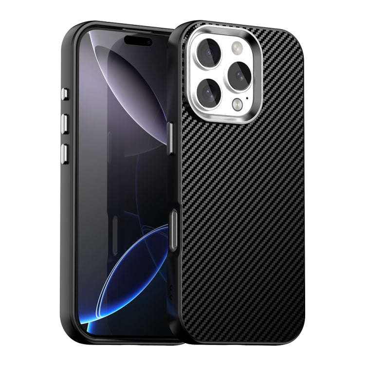 Carbon Fiber Series IMD Phone Case, For iPhone 16 Pro Max, For iPhone 16 Pro, For iPhone 16 Plus,...