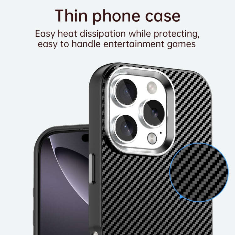 Carbon Fiber Series IMD Phone Case, For iPhone 16 Pro Max, For iPhone 16 Pro, For iPhone 16 Plus,...