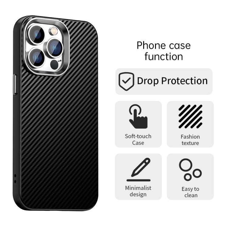 Carbon Fiber Series IMD Phone Case, For iPhone 13 Pro Max, For iPhone 13 Pro, For iPhone 13, For ...