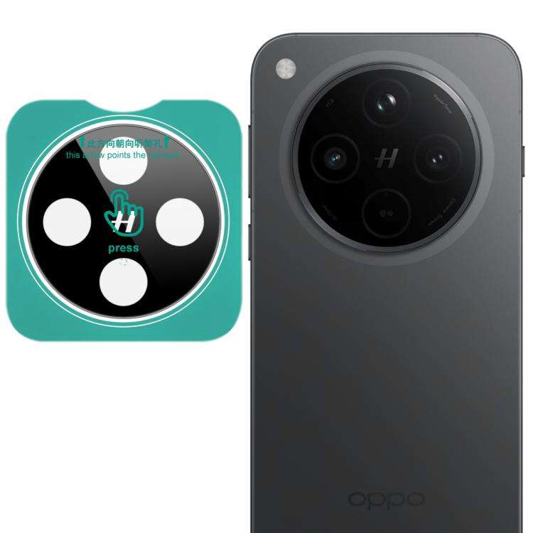 imak Black Version HD Glass Rear Camera Lens Film, Self-positioning Version, For OPPO Find X9 Ult...