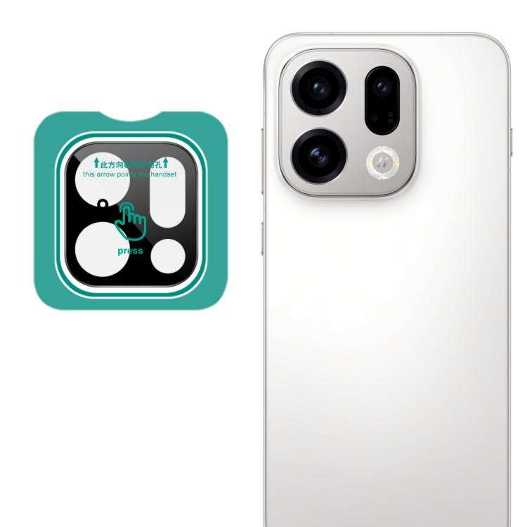 imak Black Version HD Glass Rear Camera Lens Film, Self-positioning Version, For OPPO Find X9 Ult...