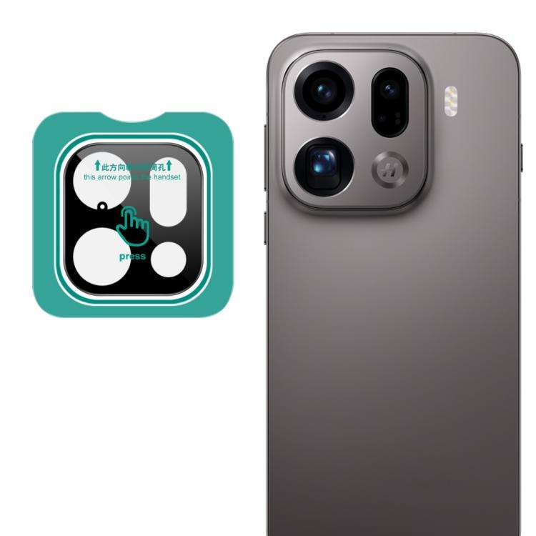 imak Black Version HD Glass Rear Camera Lens Film, Self-positioning Version, For OPPO Find X9 Ult...