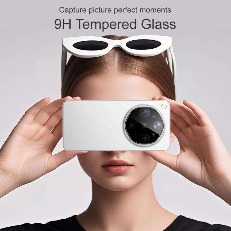 imak Black Version HD Glass Rear Camera Lens Film, Self-positioning Version, For OPPO Find X9 Ult...