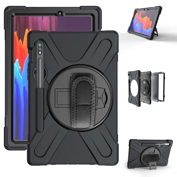 Shockproof Colorful Silicone + PC Protective Case with Holder & Shoulder Strap & Hand Strap & Pen...