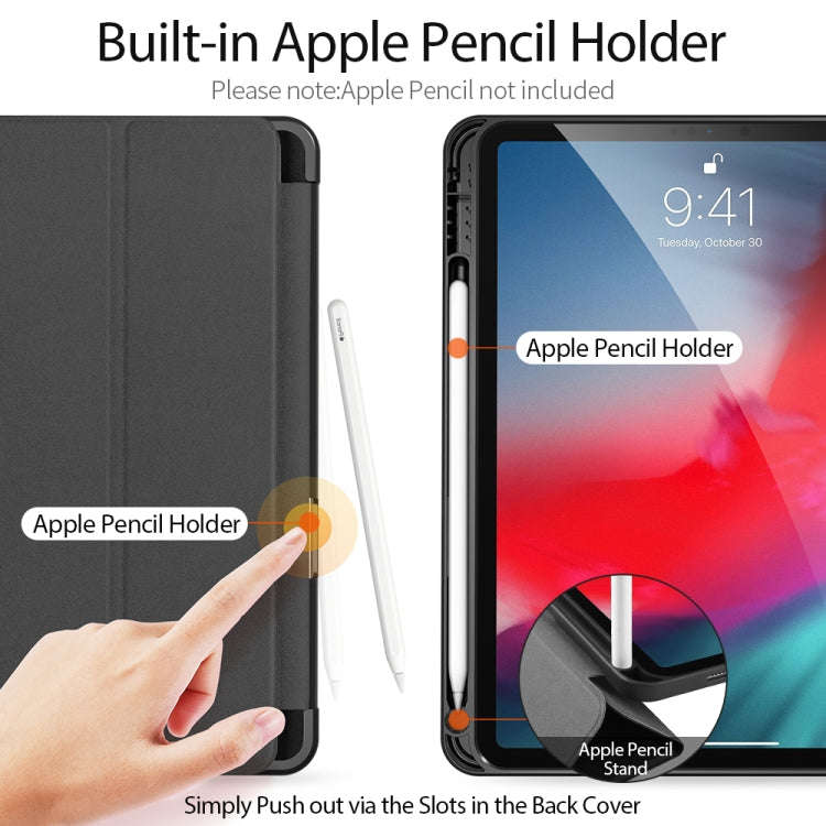 DUX DUCIS Domo Series Horizontal Flip Magnetic TPU + PU Leather Case with Three-folding Holder & ...