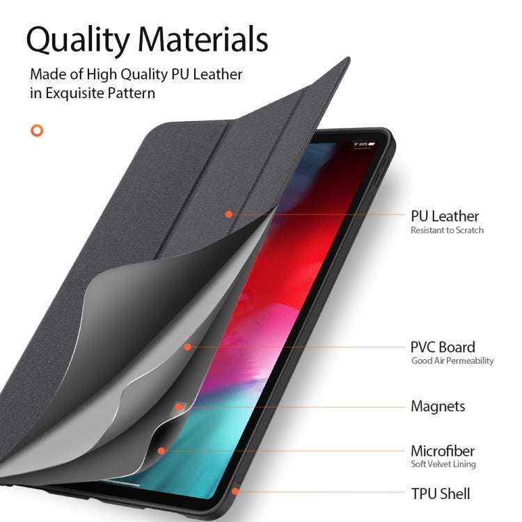 DUX DUCIS Domo Series Horizontal Flip Magnetic TPU + PU Leather Case with Three-folding Holder & ...