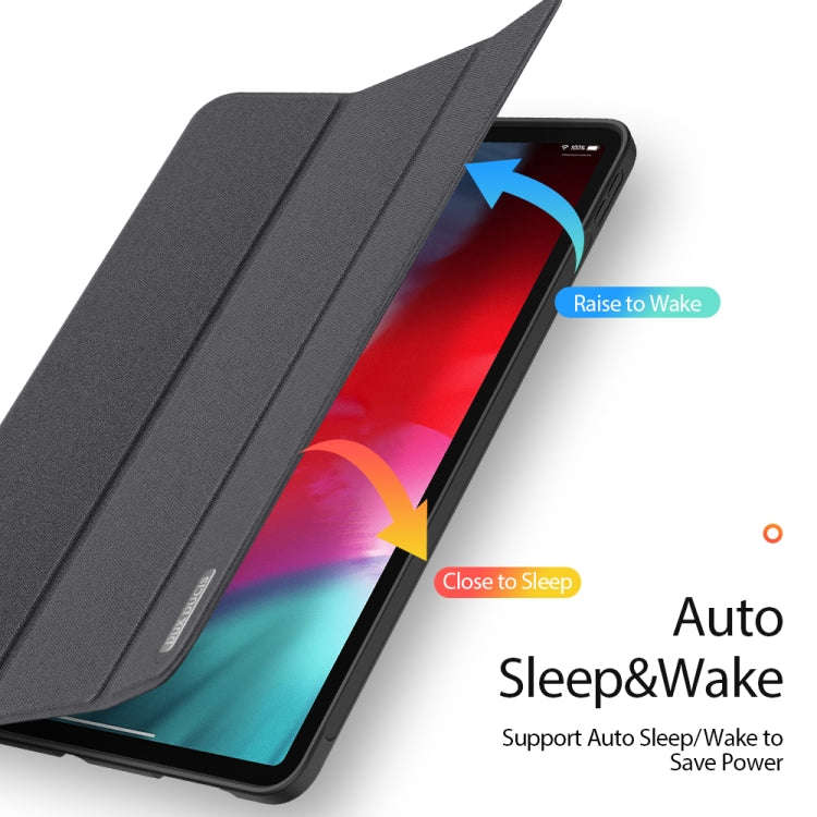 DUX DUCIS Domo Series Horizontal Flip Magnetic TPU + PU Leather Case with Three-folding Holder & ...
