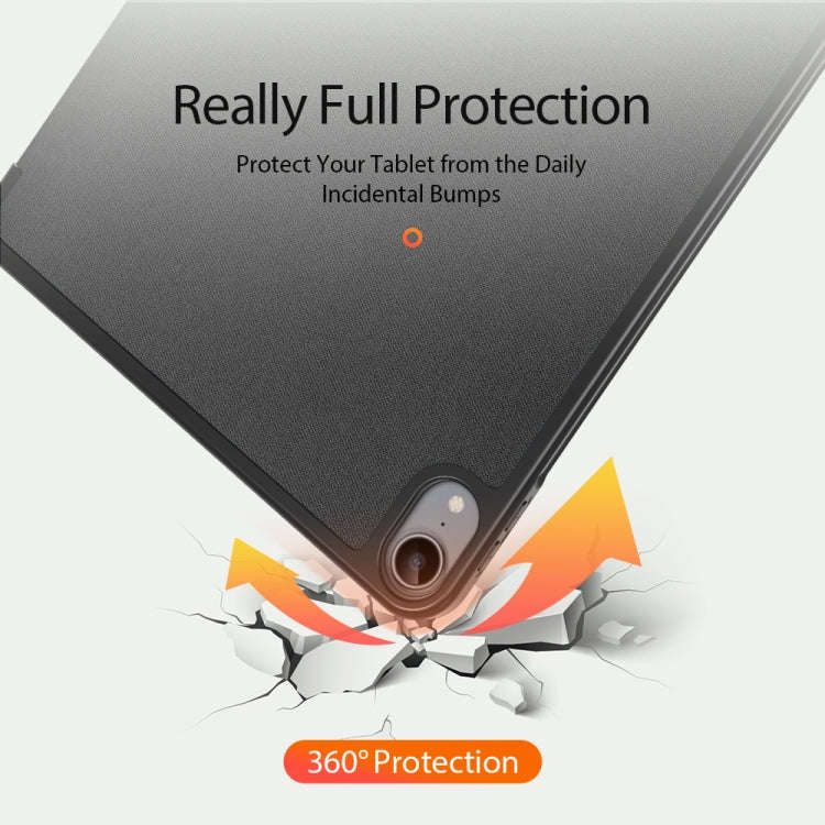 DUX DUCIS Domo Series Horizontal Flip Magnetic TPU + PU Leather Case with Three-folding Holder & ...