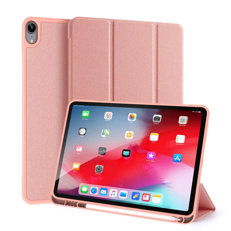 DUX DUCIS Domo Series Horizontal Flip Magnetic TPU + PU Leather Case with Three-folding Holder & ...