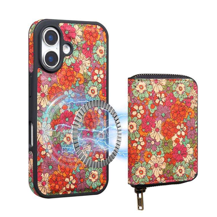 Denior D23 MagSafe Detachable Zipper Wallet Holder Phone Case, For iPhone 16 Pro Max, For iPhone ...